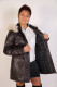 VESTE PARKA CUIR FEMME : PEANIA