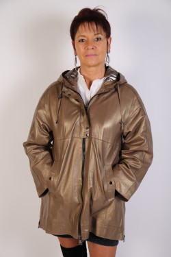 veste cuir femme : DENIA.