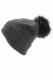 BONNET femme acrylique et fourrure : hl-7.N