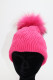 BONNET FEMME ACRYLIQUE ET FOURRURE : HL-8.F