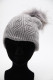 BONNET FEMME ACRYLIQUE ET FOURRURE : HL-8.G