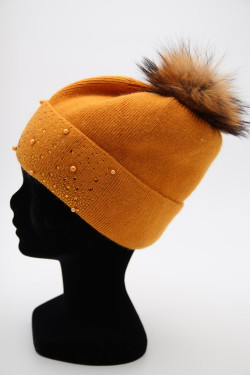 BONNET CASHMERE & VISCOSE FEMME : HL 1905.M