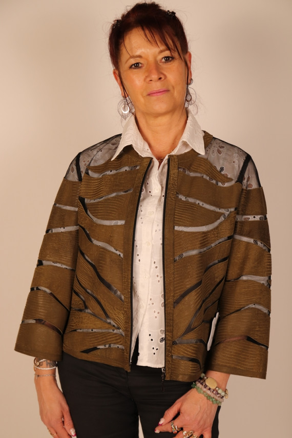 VESTE LIQUETTE CUIR FEMME : KO VALENTINE.B