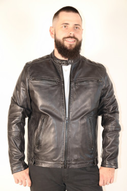 Blouson cuir homme : NAROLD.G
