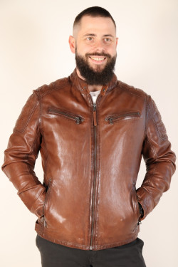 Blouson cuir homme : TYMEO