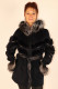 Veste fourrure capeline femme : Angel