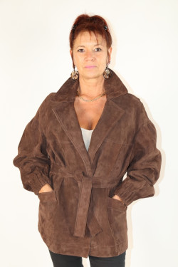 veste cuir rétro : S 422