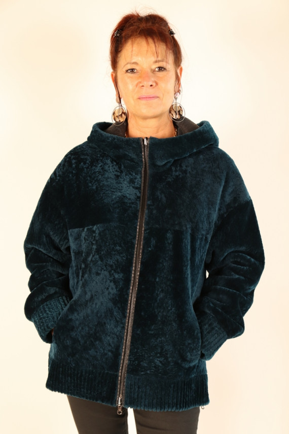 Veste mouton femme réversible : 19634.P