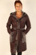 Veste 7/8 mouton femme réversible : 19886