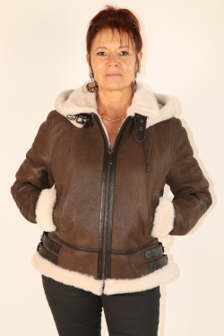 Blouson mouton femme : BOMBARDIER.F.CAP