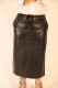 JUPE LONGUE CUIR : ANNAEL