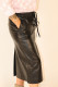 JUPE LONGUE CUIR : ANNAEL
