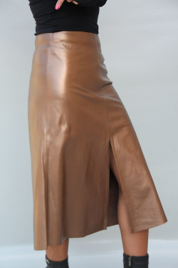  jupe longue cuir femme : carine 1
