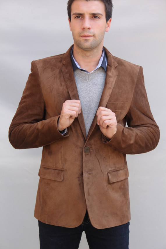 veste blazer cuir homme : ethan.