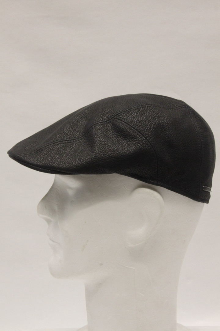 Casquette stetson homme cuir noir : 3417