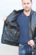 Blouson doudoune cuir homme : géo