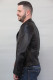 Blouson cuir python homme : Mario 