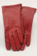Gant cuir femme  rouge. 61026