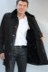 veste longue cuir et fourrure homme : 911617